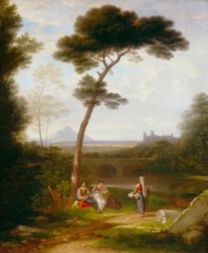 Italian Landscape by Washington Allston Oil Painting