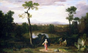 Italian Landscape by Washington Allston Oil Painting