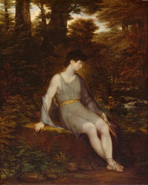 Italian Shepherd Boy by Washington Allston Oil Painting