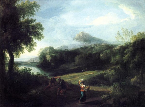 Romantic Landscape by Washington Allston - Hand-Painted Oil Painting Reproduction