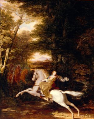 The Flight of Florimell by Washington Allston Oil Painting