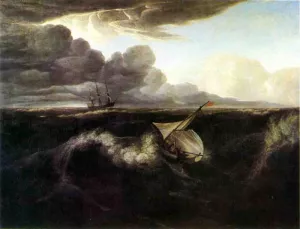 The Rising of a Thunderstorm at Sea by Washington Allston Oil Painting