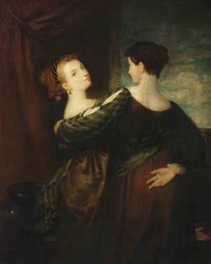 The Sisters by Washington Allston Oil Painting