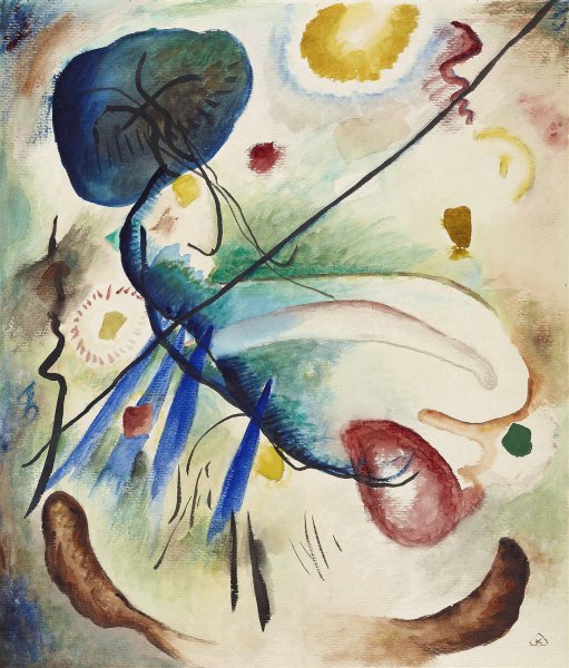 Main Product Photo of Aquarell mit Strich  Painting by Wassily Kandinsky