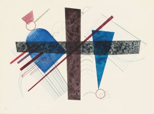 Blau in Rund und Spitz by Wassily Kandinsky Oil Painting