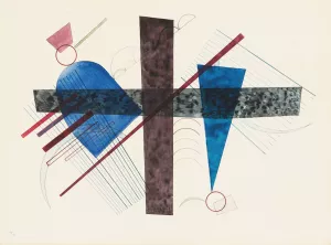 Blau in Rund und Spitz by Wassily Kandinsky Oil Painting