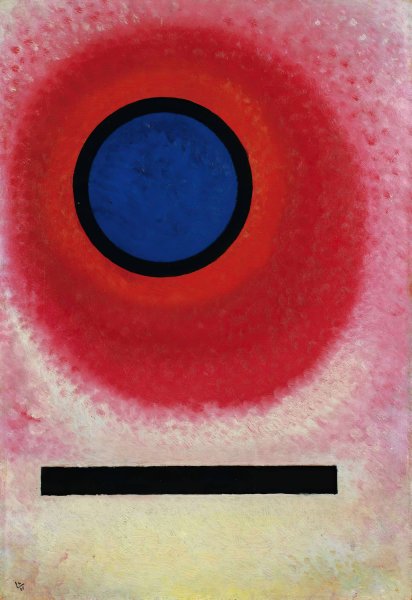 Blauer Kreis No. 2  by Wassily Kandinsky - Hand-Painted Oil Painting Reproduction