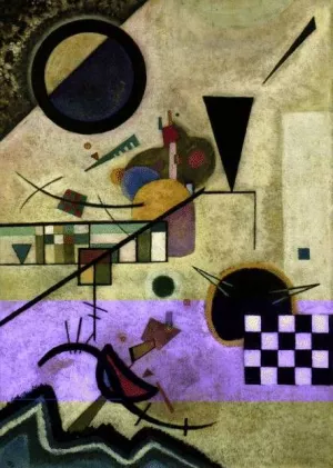 Contrasting Sounds by Wassily Kandinsky - Oil Painting Reproduction