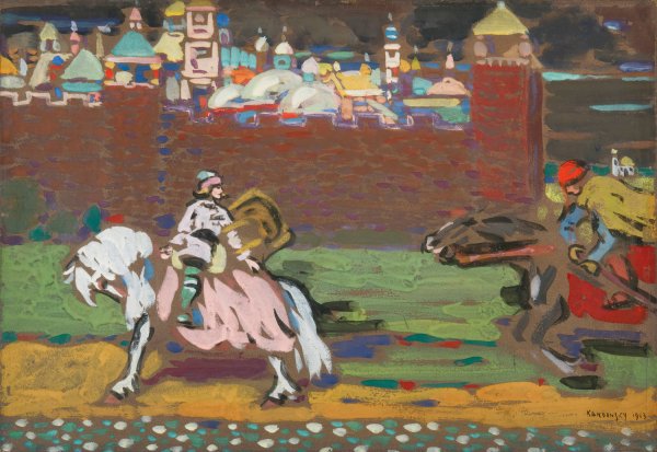 Crusaders  by Wassily Kandinsky - Hand-Painted Oil Painting Reproduction