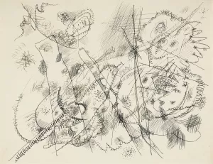 Design for an Etching by Wassily Kandinsky Oil Painting