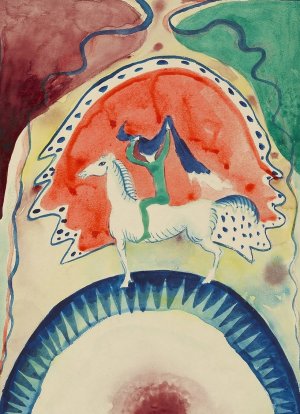 Design for the cover of the almanac 'The Blue Rider' by Wassily Kandinsky Oil Painting