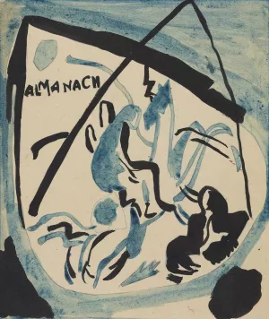 Design for the cover of the almanac 'The Blue Rider'VII by Wassily Kandinsky Oil Painting