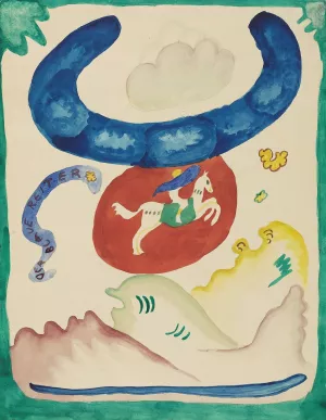 Design for the cover of the almanac 'The Blue Rider'VIII by Wassily Kandinsky Oil Painting