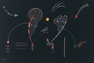 Deux Cotes by Wassily Kandinsky Oil Painting