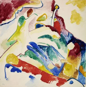 Draft for 'Composition II' by Wassily Kandinsky Oil Painting