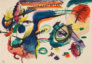 Draft for 'Composition VII'I by Wassily Kandinsky Oil Painting