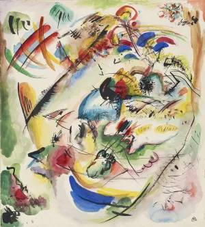 Draft for 'Dreamy Improvisation' by Wassily Kandinsky Oil Painting