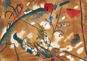Draft for 'Improvisation 24 by Wassily Kandinsky Oil Painting
