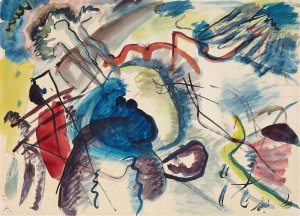 Draft for 'Picture with a white border' by Wassily Kandinsky Oil Painting