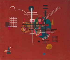 Dumpfes Rot by Wassily Kandinsky Oil Painting