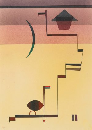 Eckig by Wassily Kandinsky Oil Painting