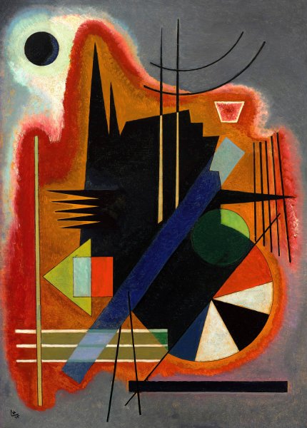 Einige Spitzen  by Wassily Kandinsky - Hand-Painted Oil Painting Reproduction