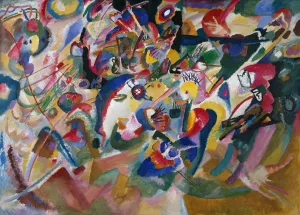 Entwurf 3 zu 'Komposition VII' by Wassily Kandinsky Oil Painting