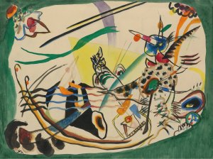 Entwurf Zu 'Gruner Rand' by Wassily Kandinsky Oil Painting