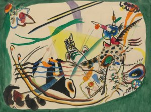Entwurf Zu 'Gruner Rand' by Wassily Kandinsky Oil Painting