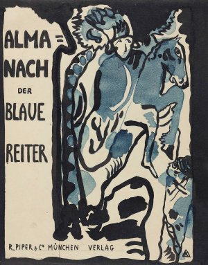 Final design for the cover of the almanac 'The Blue Rider' by Wassily Kandinsky Oil Painting