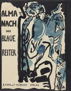 Final design for the cover of the almanac 'The Blue Rider' by Wassily Kandinsky Oil Painting