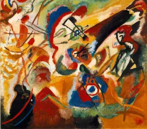 Fragment 2 for Composition VII painting by Wassily Kandinsky