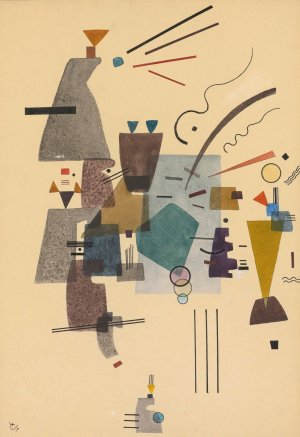 Gewarmtes Kuhl by Wassily Kandinsky Oil Painting