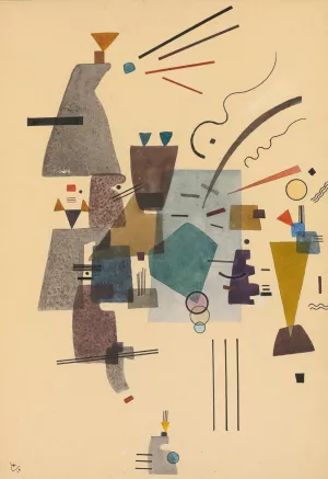 Gewarmtes Kuhl by Wassily Kandinsky Oil Painting