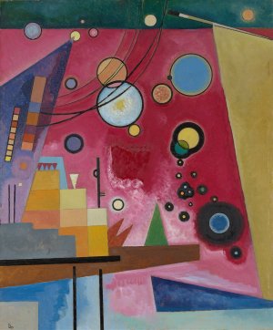 Heavy Red by Wassily Kandinsky Oil Painting