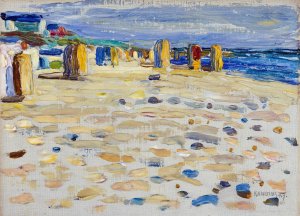 Holland - StrandkOrbe by Wassily Kandinsky Oil Painting