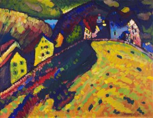 Houses at Murnau by Wassily Kandinsky Oil Painting