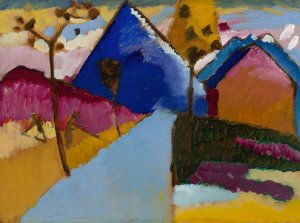 Kochel - Straight Street by Wassily Kandinsky Oil Painting