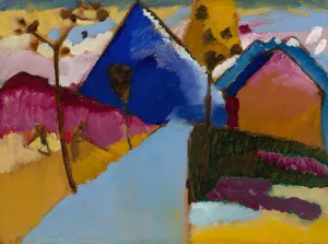 Kochel - Straight Street by Wassily Kandinsky Oil Painting