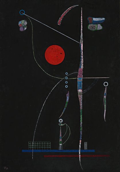 Main Product Photo of L'accent Rouge  Painting by Wassily Kandinsky