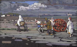 Landstrasse by Wassily Kandinsky Landstrasse Oil painting by Wassily Kandinsky