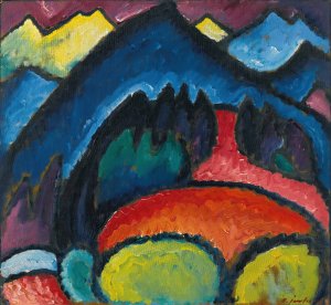 Lithograph Blue, The Boat by Wassily Kandinsky Oil Painting