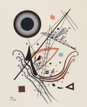 Lithographie 'Blau' by Wassily Kandinsky Oil Painting