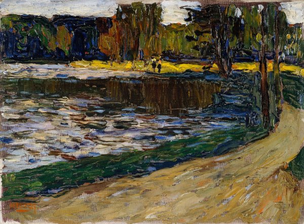 Main Product Photo of Munich - English Garden  Painting by Wassily Kandinsky