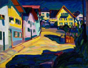 Murnau, Burggrabenstrasse 1, 1908 by Wassily Kandinsky Oil Painting