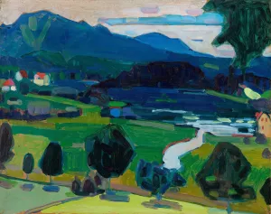 Murnau - View over the Staffelsee by Wassily Kandinsky Oil Painting