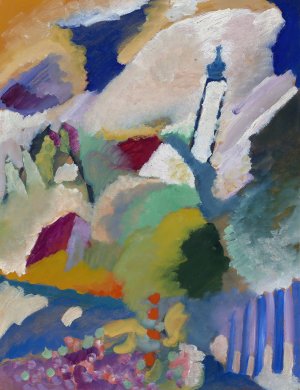 Murnau with Church I by Wassily Kandinsky Oil Painting