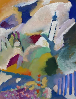 Murnau with Church I by Wassily Kandinsky Oil Painting