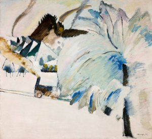 Murnau with Locomotive by Wassily Kandinsky Oil Painting