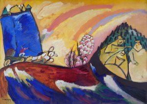 Painting with Troika by Wassily Kandinsky Oil Painting